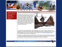 Tablet Screenshot of blackbearchalet.com